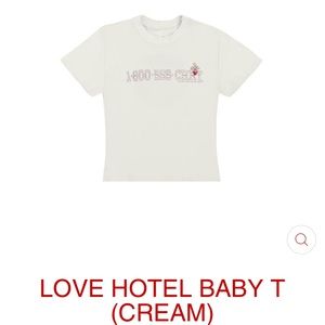 Cherry LA valentine capsule baby tee